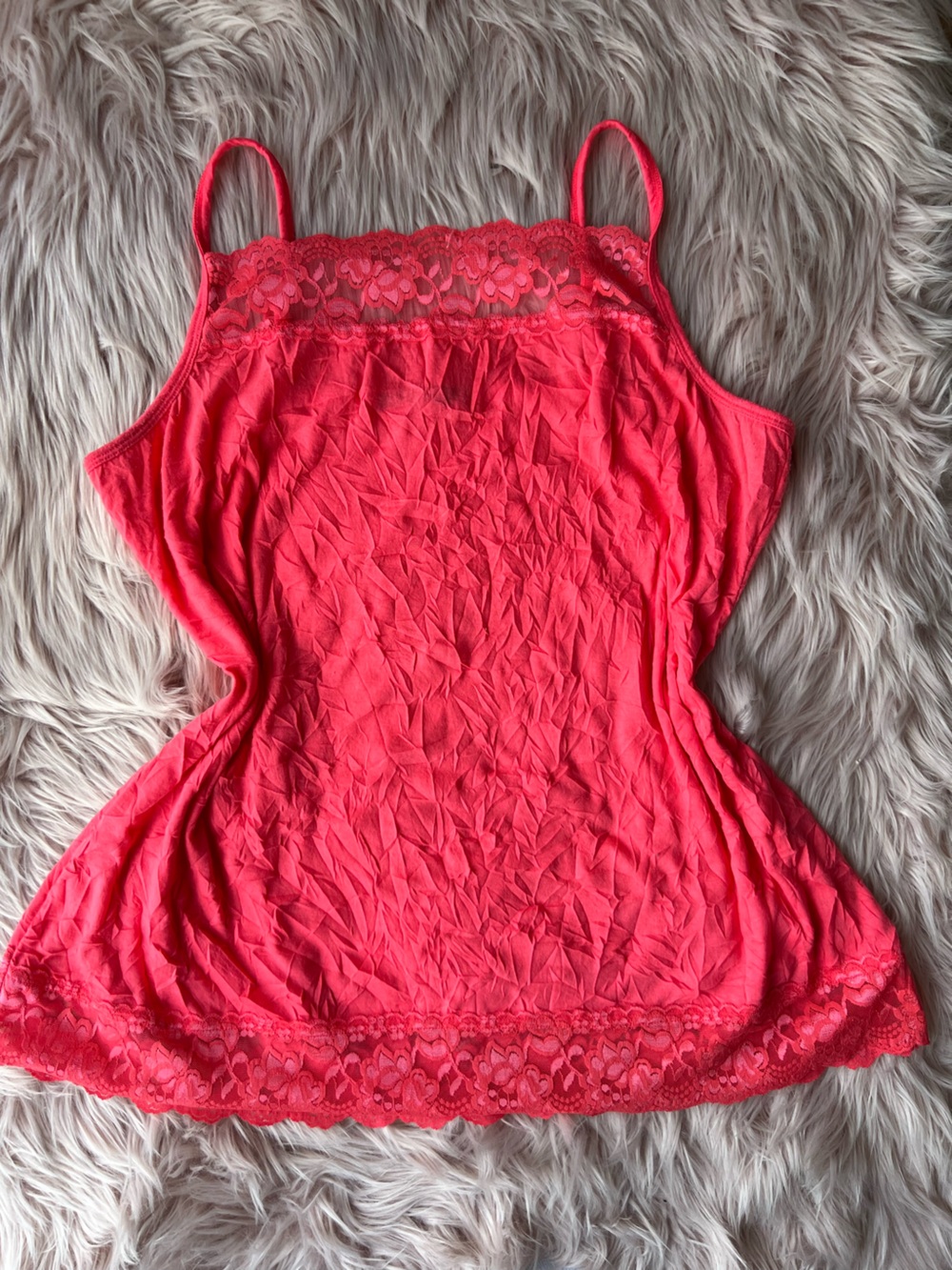 Maurices Coral Lace-Trim Camisole Slip Plus Size